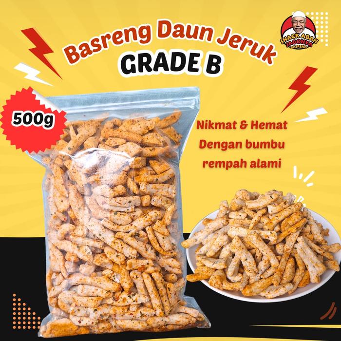 Gambar BASRENG STIK GRADE B PEDAS DAUN JERUK 250 GR