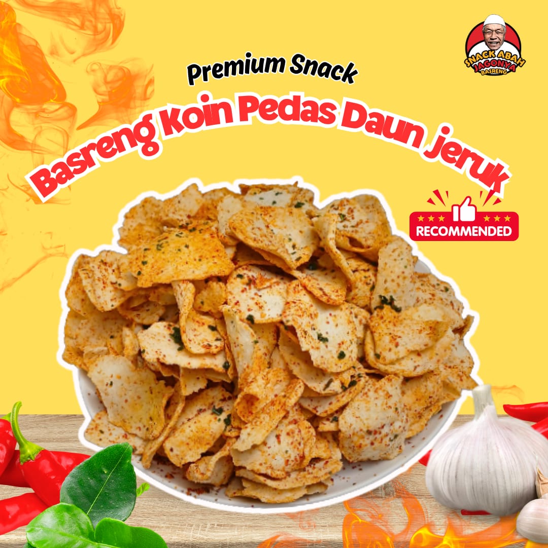 Gambar BASRENG KOIN PEDAS DAUN JERUK 250GR