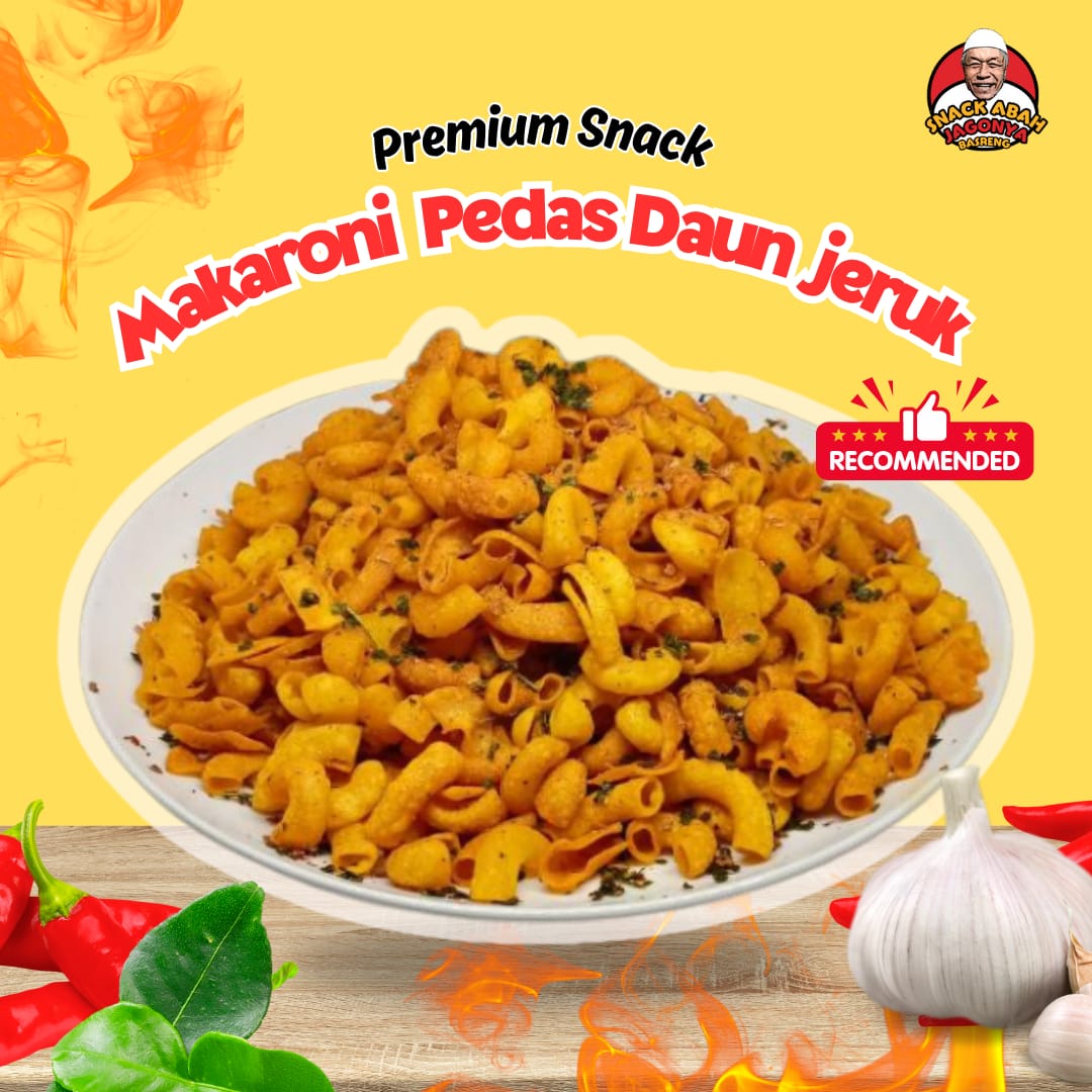 Gambar MAKARONI PEDAS DAUN JERUK 250gr