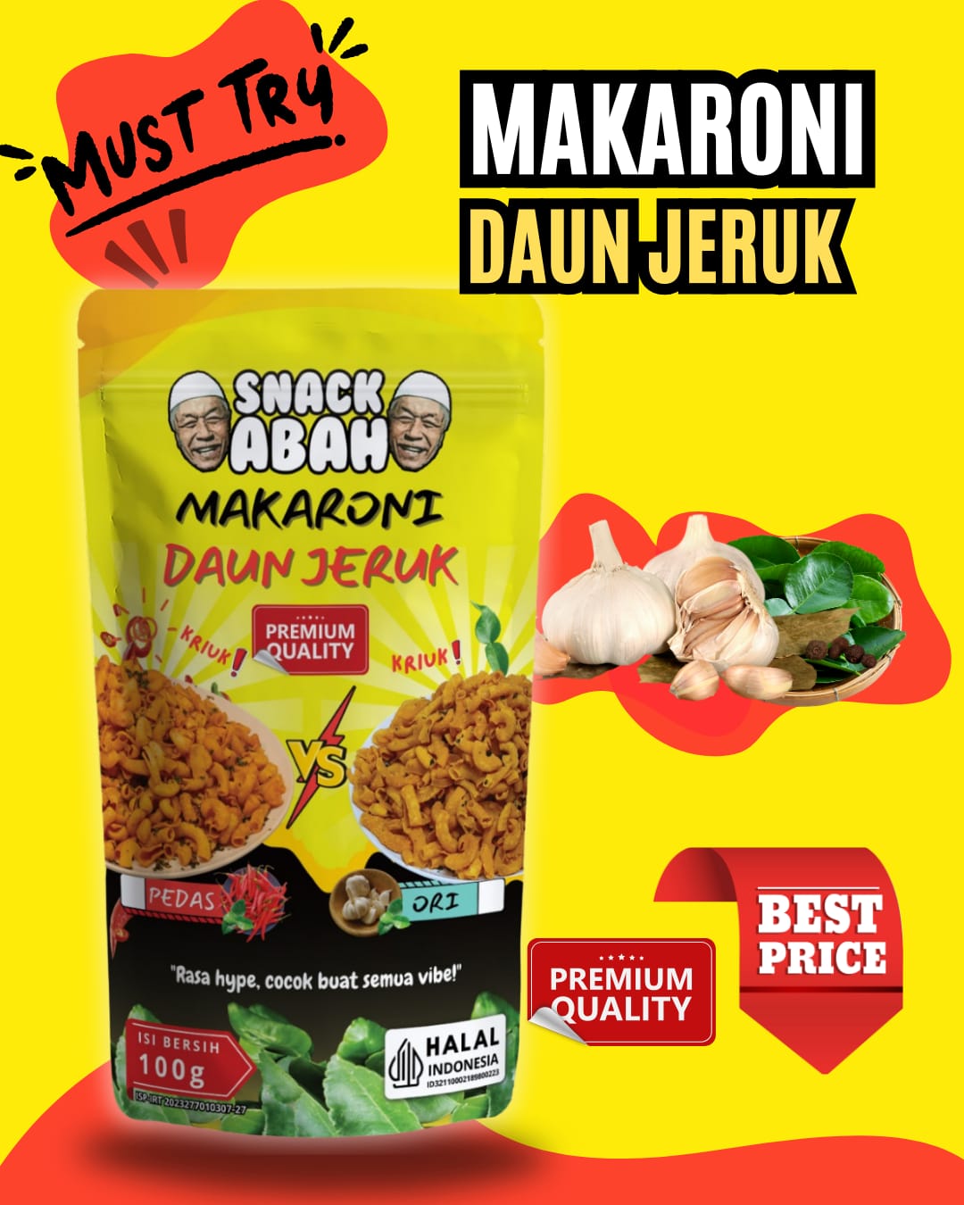 Gambar MAKARONI DAUN JERUK KEMASAN PREMIUM