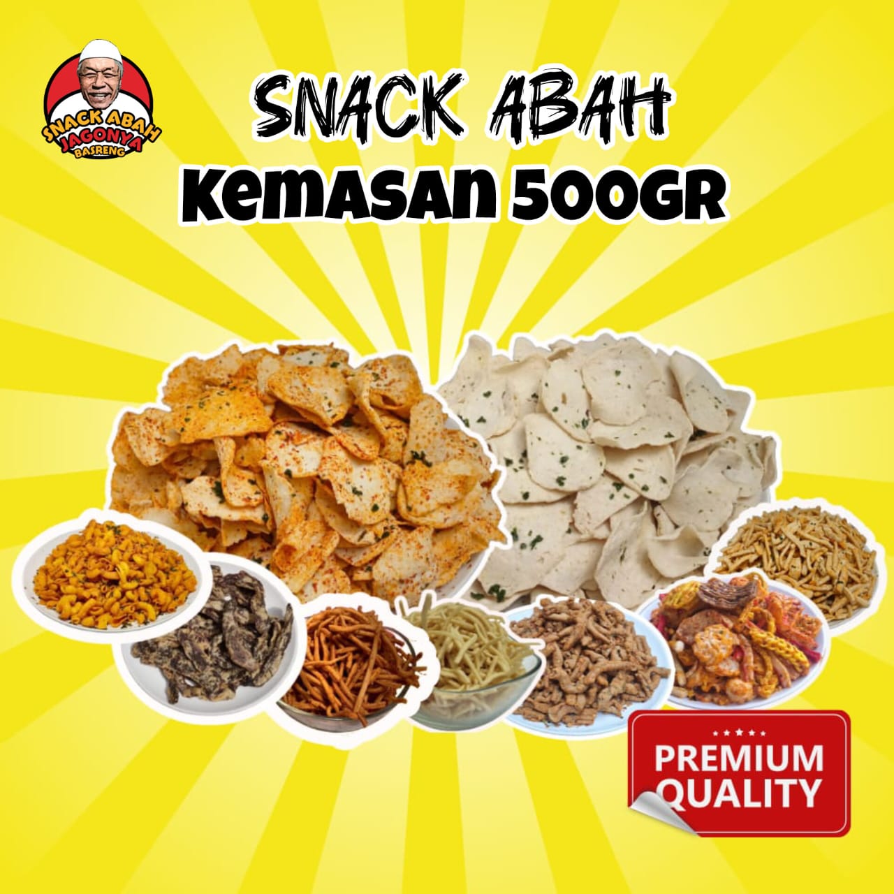 Gambar SNACK ABAH KEMASAN 500 GR